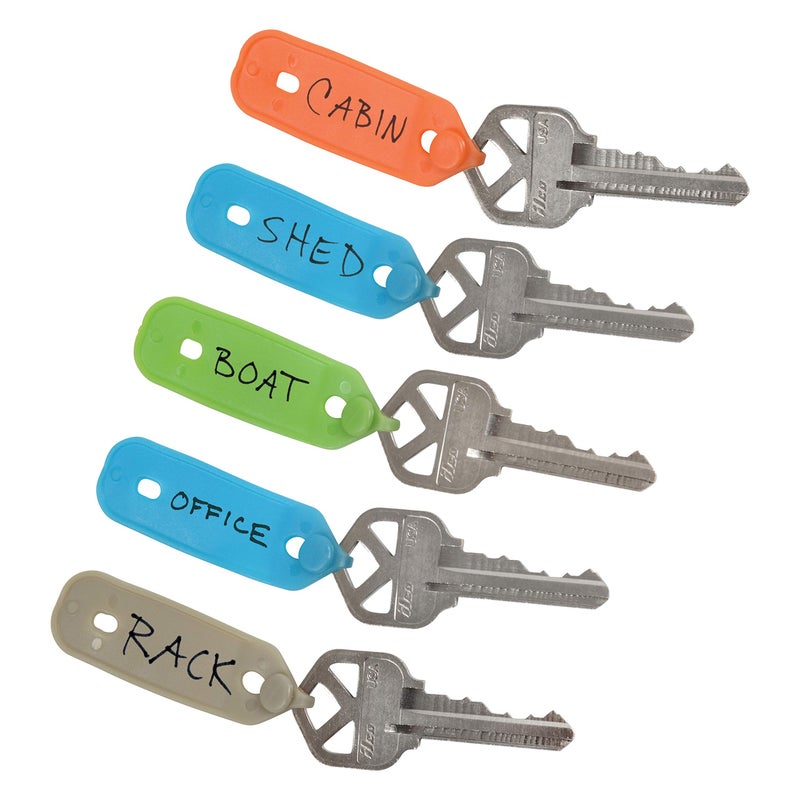 Nite Ize IdentiKey Tags, Quickly Identify Keys With Colorful, Durable Write-On Key Flags, Assorted, 1 Count (Pack of 1) - Image 4